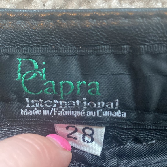 Leather Pants 100% with lining Vintage - Picture 3 of 5